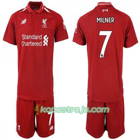 Billiga Fotbollströjor Liverpool MILNER 7 Barn Hemma tröja 2018/19 Kortärmad